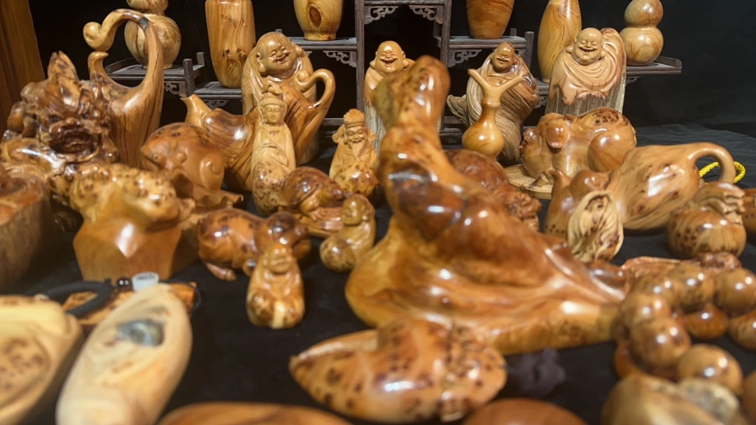 太行崖柏手把件纯手工