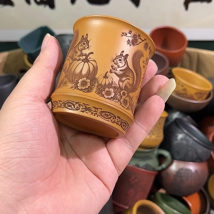 茶杯紫砂全手工紫砂主人杯