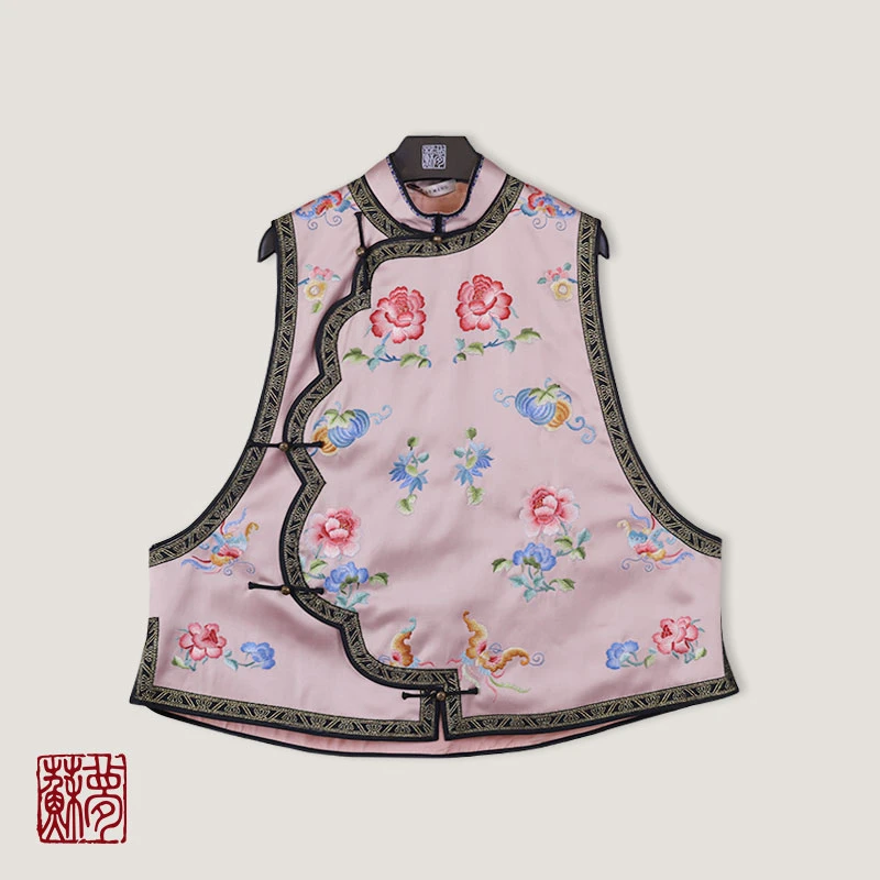 蘇夢高工手绣满绣马甲中式0104161