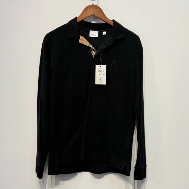 99新 BURBERRY/博柏利 TB刺绣男士polo衫/M/0427