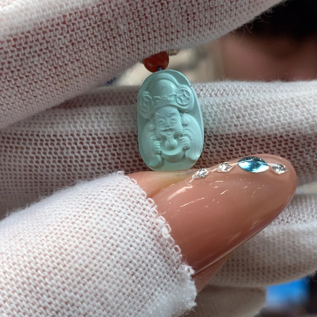 绿松石未镶嵌挂件