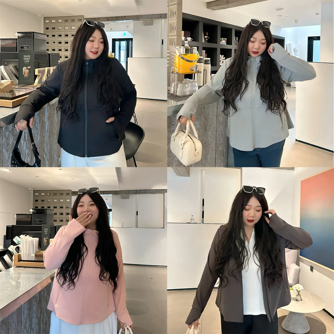 断码捡漏~波西塔诺 / 轻盈感修身瑜伽外套13864花契大码200斤胖mm