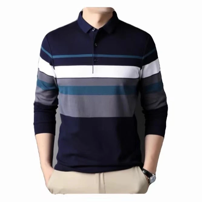 长袖主播报了名字的拍 备注主播给的编码，3POLO衫商务休闲爸爸装