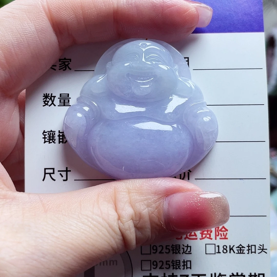 翡翠未镶嵌颈饰佛公05