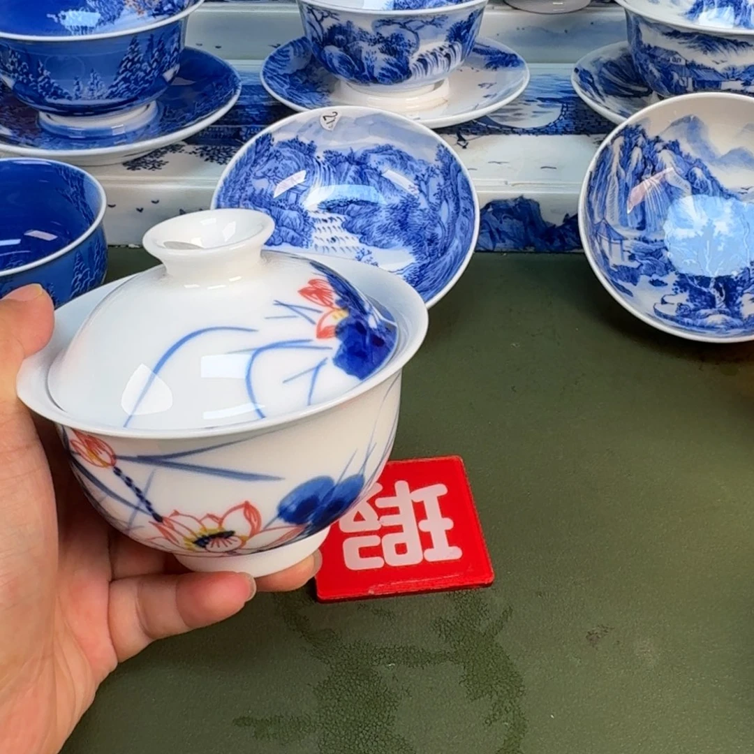 景德镇纯手绘茶具圆圆214