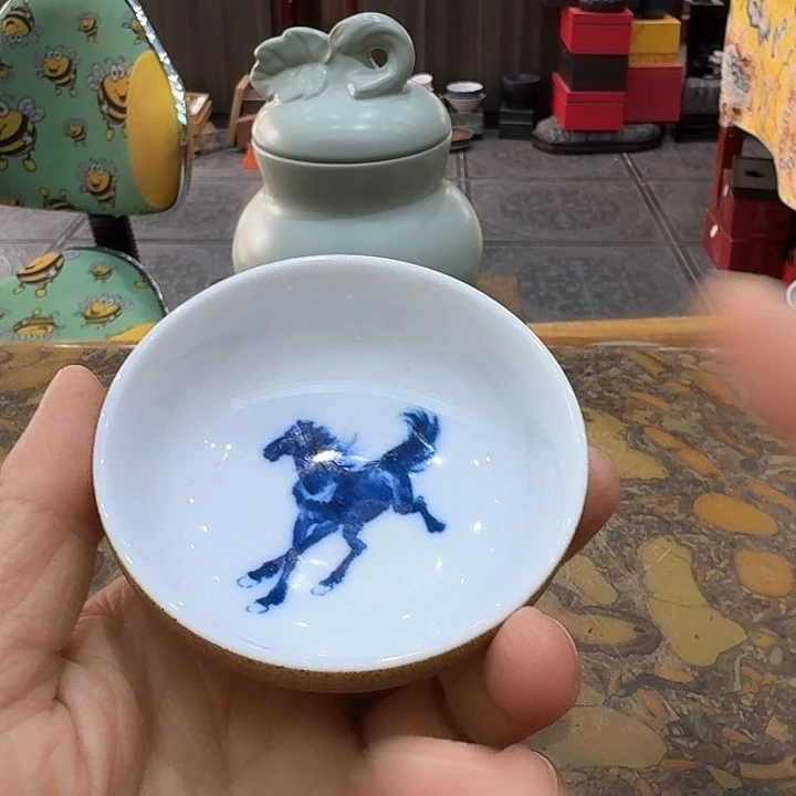 品茗杯一哈，瓷。。。