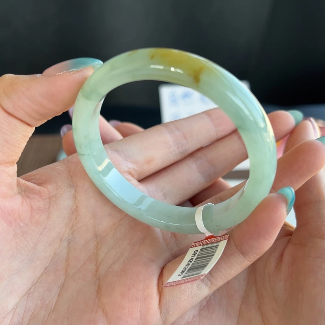 翡翠未镶嵌手镯23号 53.1