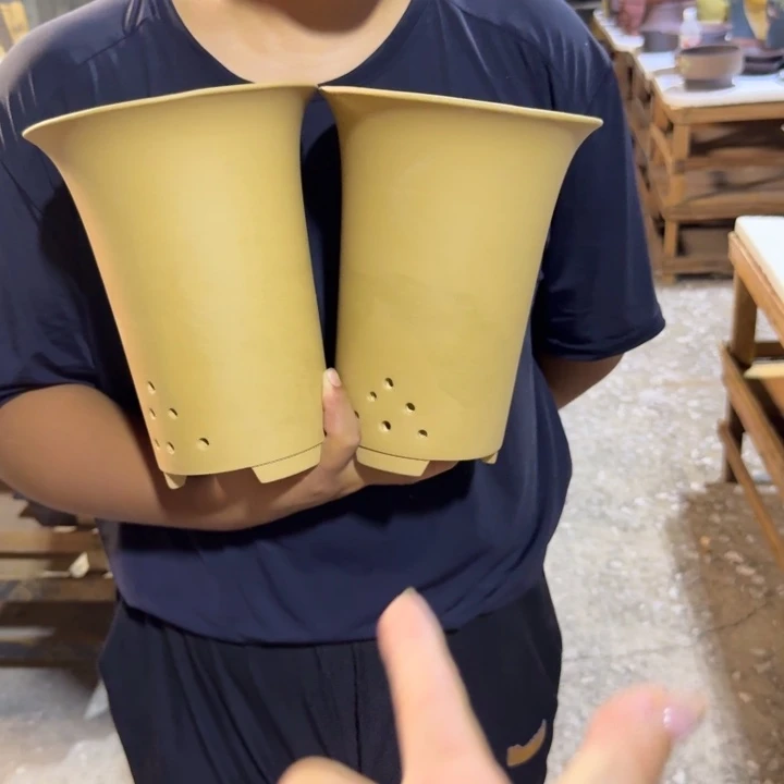 紫砂紫砂花盆破损补发高度22口径17俩只
