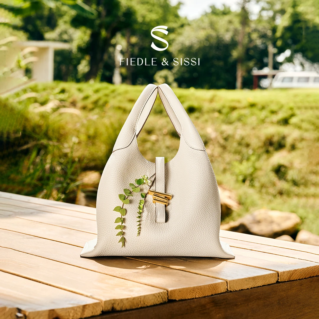 fiedlesissi/菲德茜茜风铃菜篮子包真皮大容量水桶包斜挎手拎包包