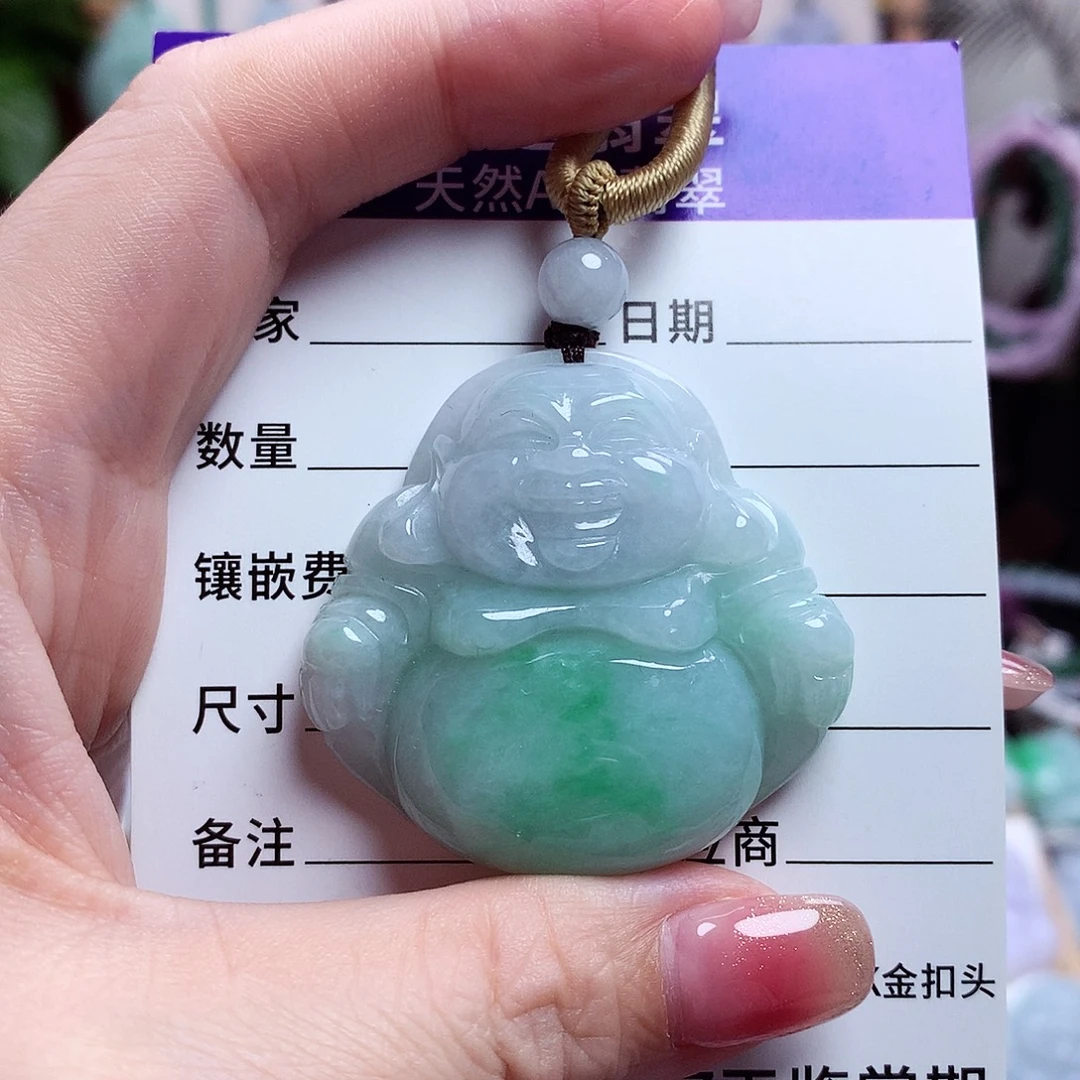 颈饰未镶嵌翡翠佛公13