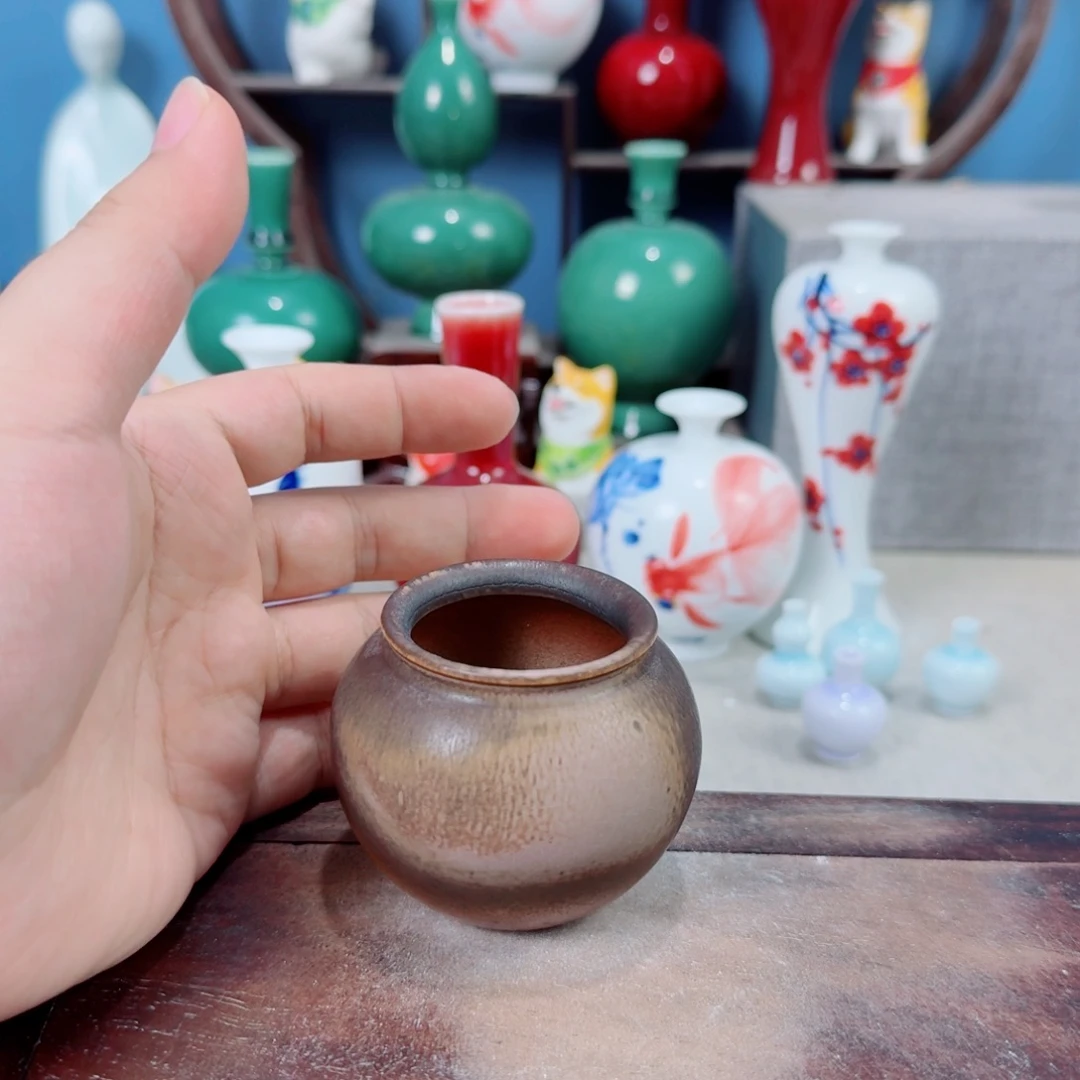 陶瓷手工小花器摆件