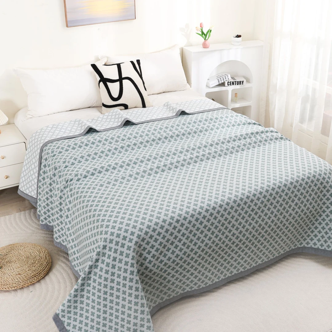 XDONGY（冬云家纺）高定230*250 空气层 星晴绿色 软凉席床盖