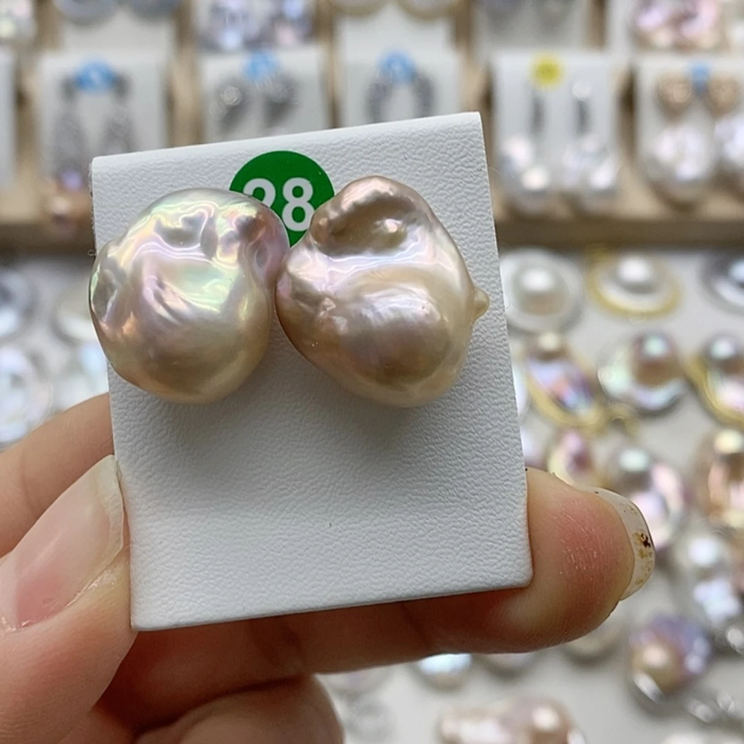 【闪购商品】淡水珍珠耳饰银S925镶嵌