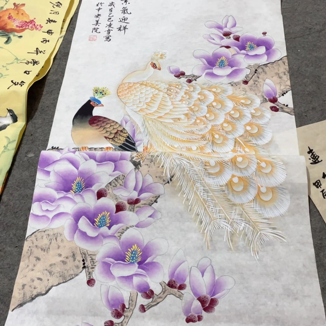 国画国画作品画心一张