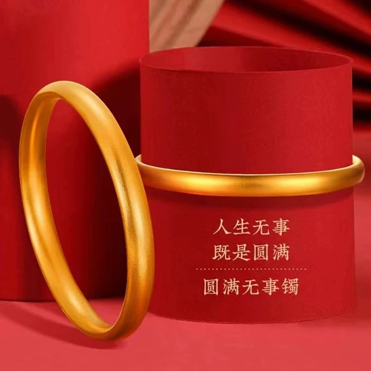 足银手镯 足银手镯 古法磨砂泥鳅背国风大气百搭女款手镯