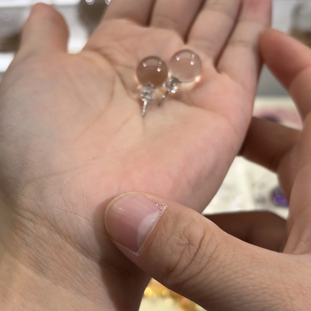 水晶手链未镶嵌祥**老耳钉