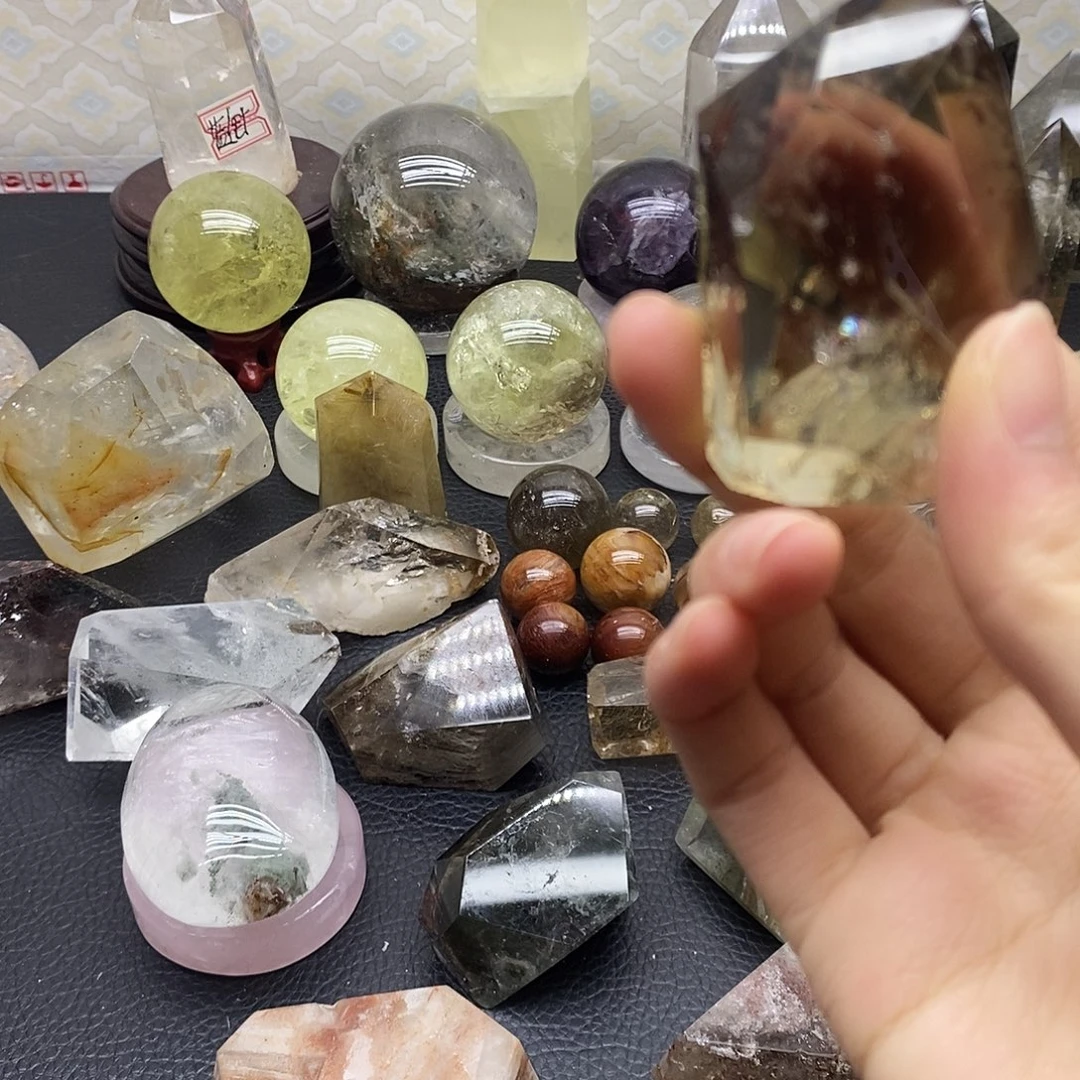 水晶珠宝半成品未镶嵌140水晶石
