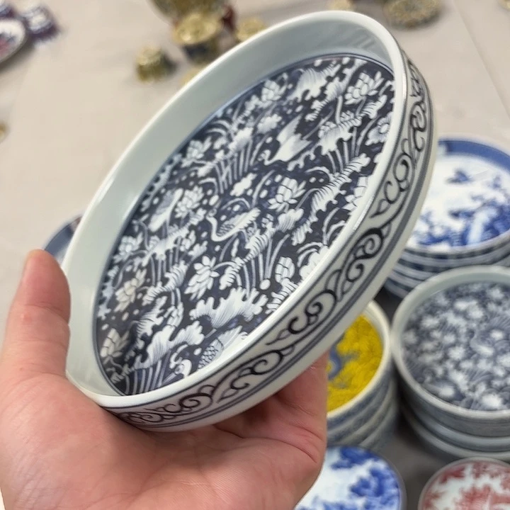 瓷片青花一路连科大胡乘