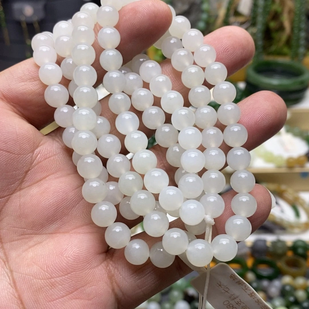 和田玉（白玉）颈饰未镶嵌柒*不退换无鉴赏期