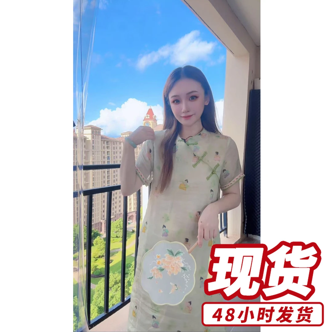 新中式连衣裙2025不撞款国风裙子女夏季Q456206