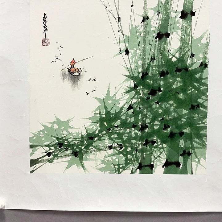 国画亲笔手绘放心去藏