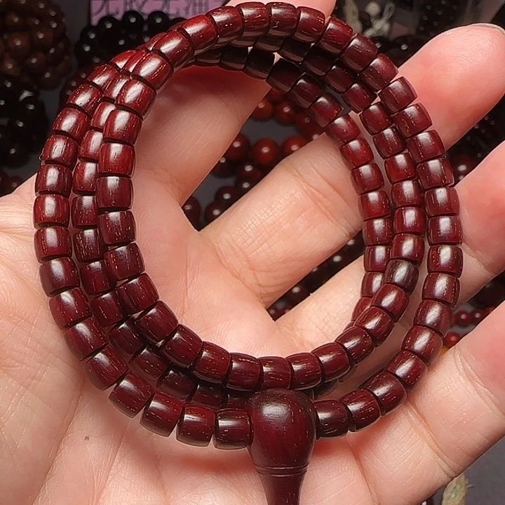 小叶紫檀手串/手链5/6/108无胶满金星