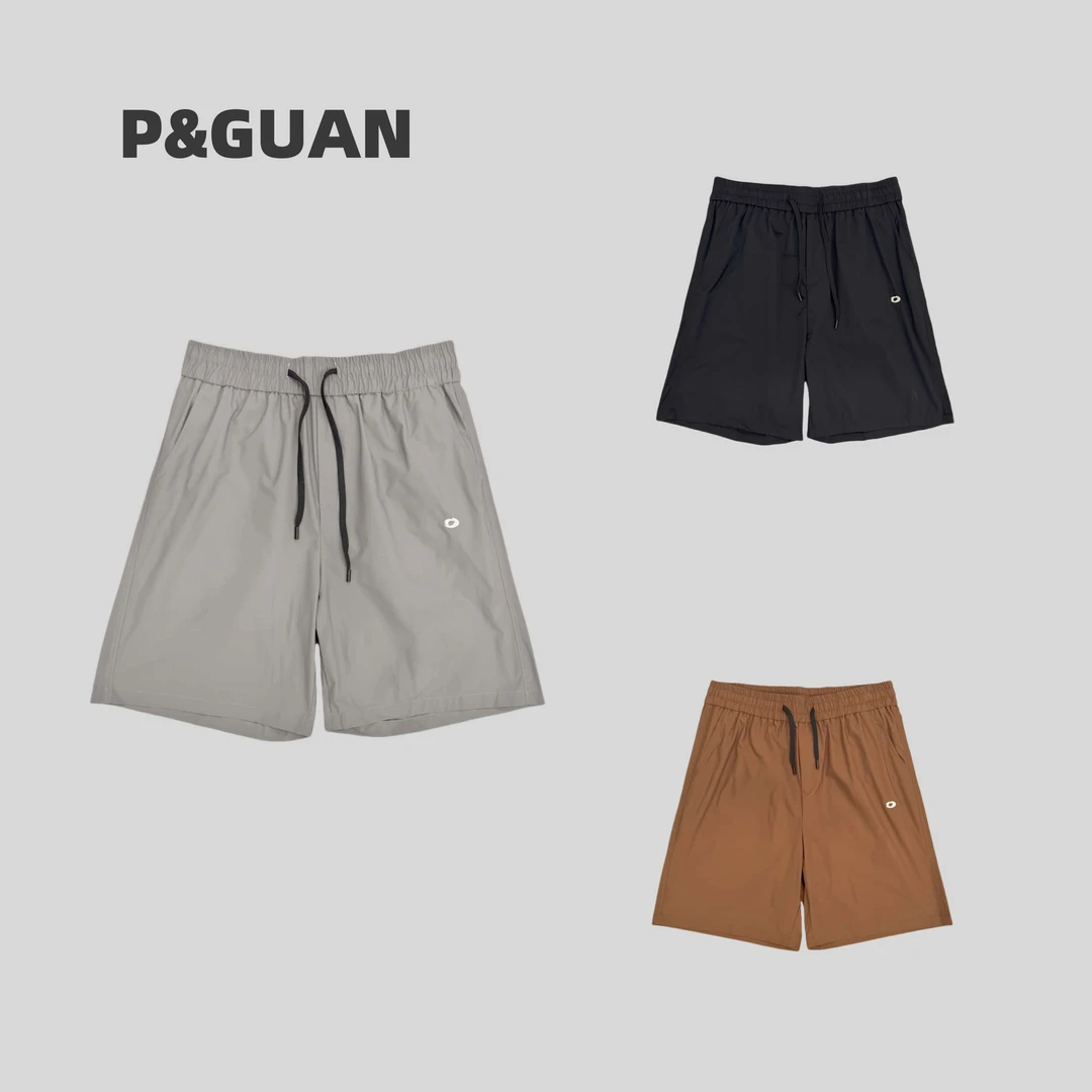 【夏季】新款情侣运动百搭o型刺绣小标休闲短裤8052