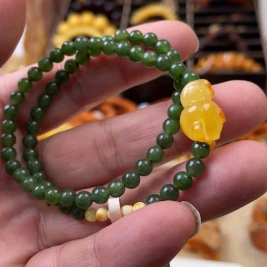 手链琥珀未镶嵌手串