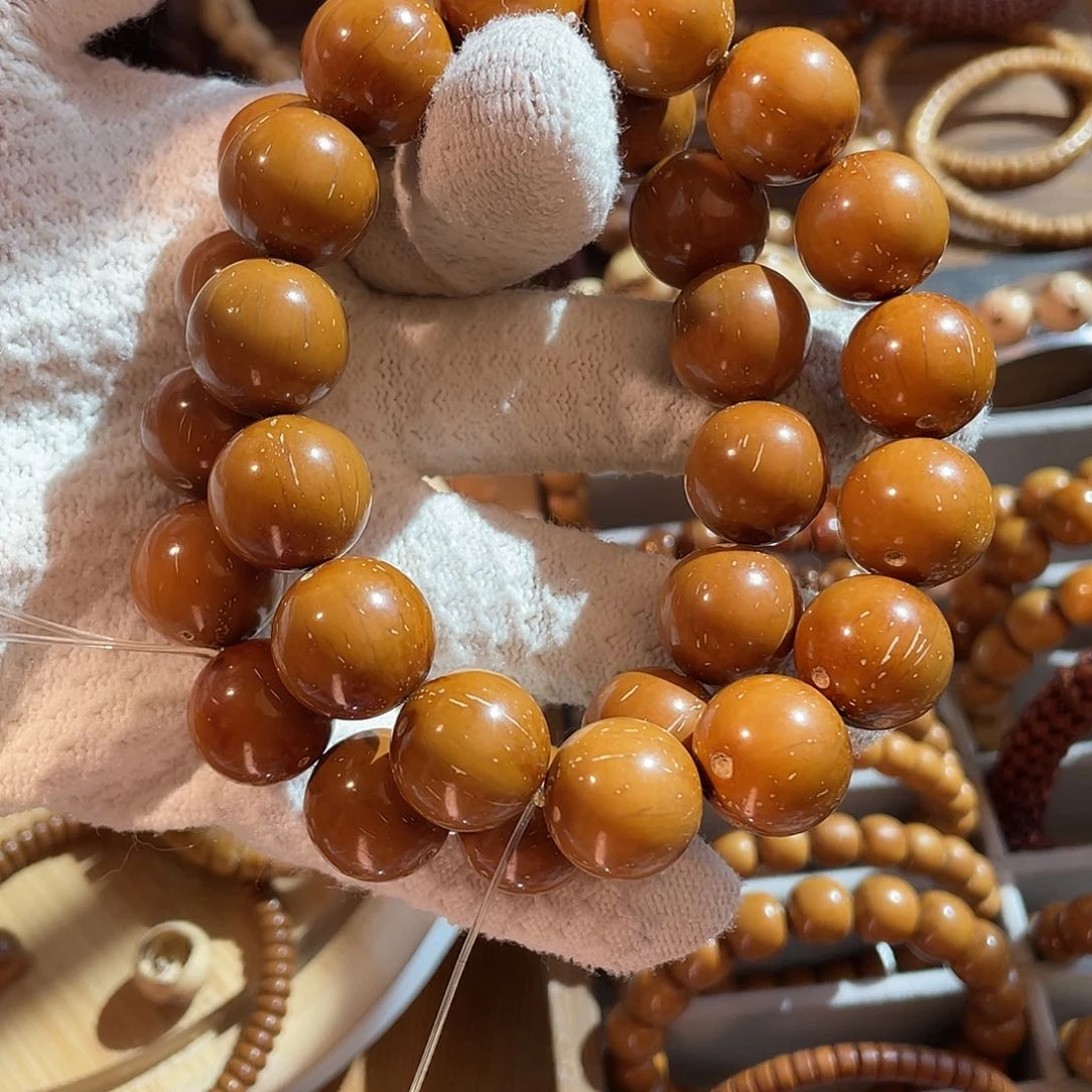 紫金鼠手串16+半实心黄金甲大光珠