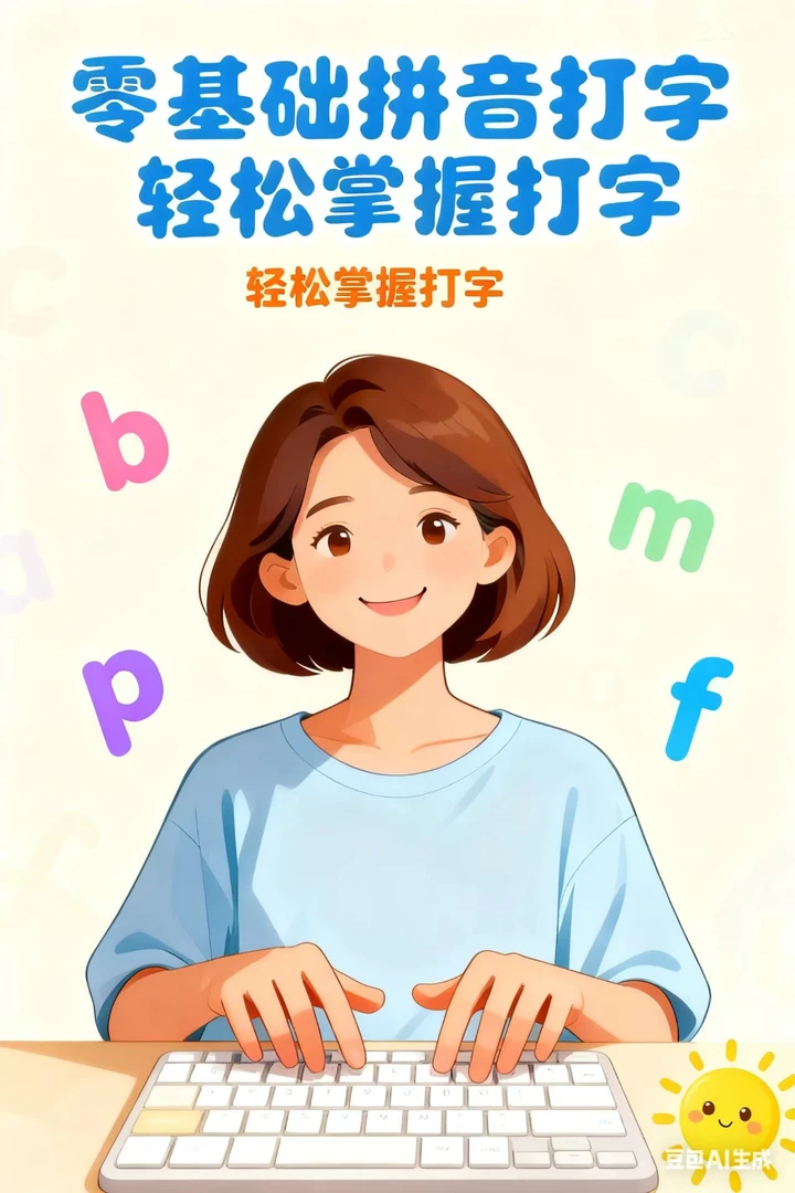 拼音打字练习册--A4练习册【配套视频课程】