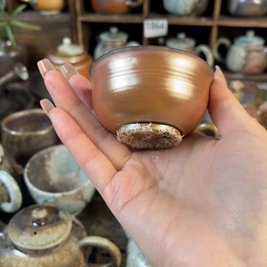 杯柴烧茶器主人杯微瑕