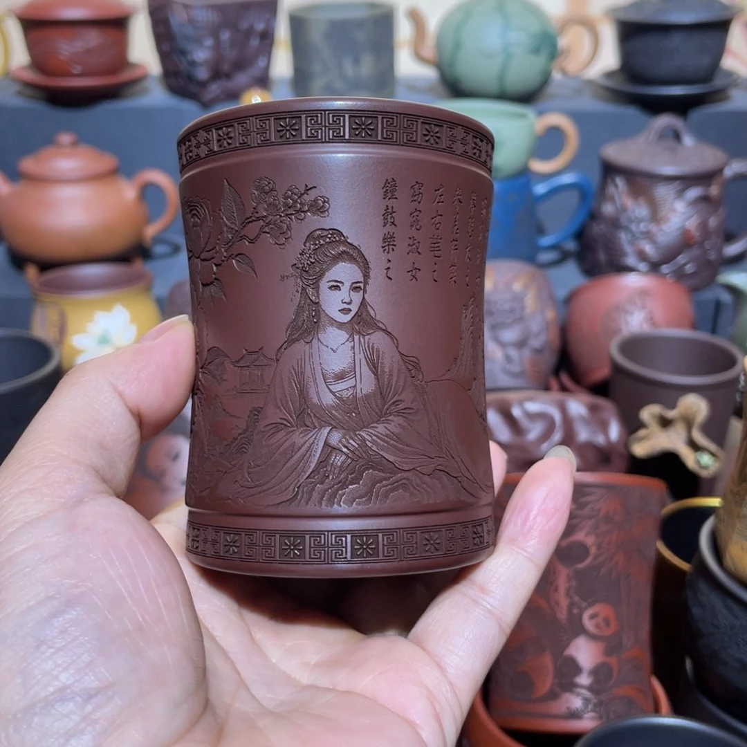 原矿紫砂手工主人杯