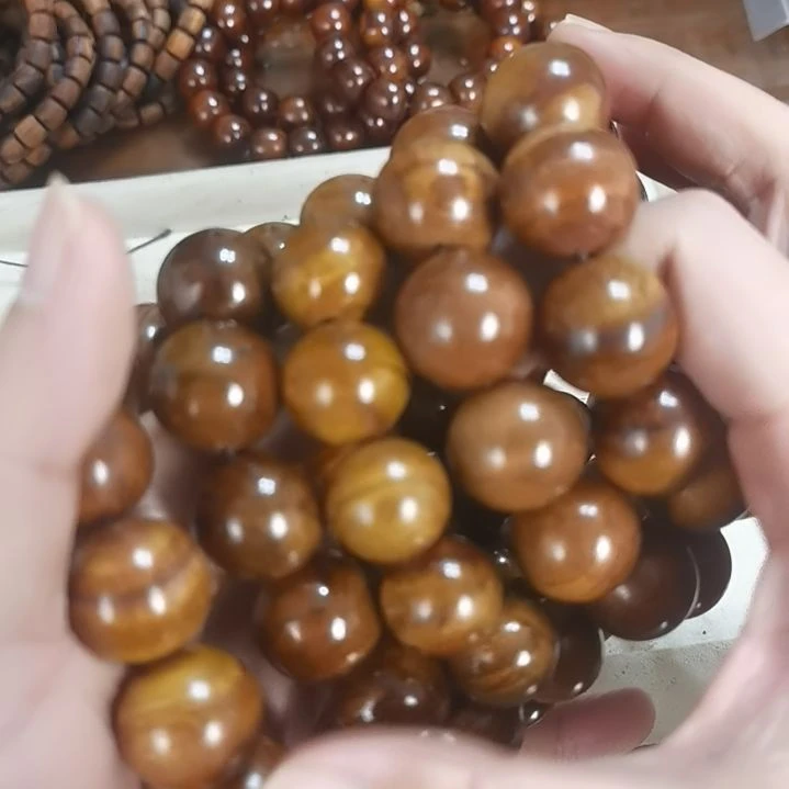 黄花梨/降香黄檀手串/手链18、20mm圆珠糠梨