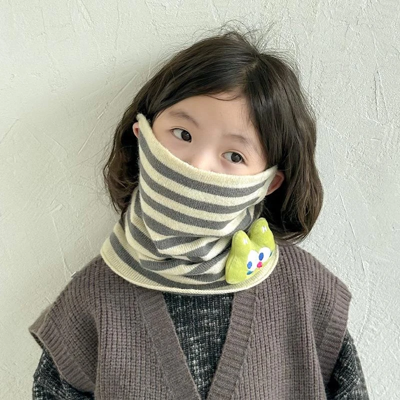 儿童滑雪护脸面罩冬季保暖围脖护颈脖套防寒女童宝宝骑行防风头巾