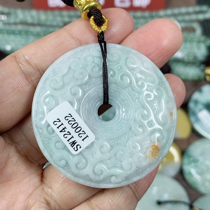 【闪购商品】翡翠颈饰未镶嵌玉吊坠翡翠玉仿古平安扣