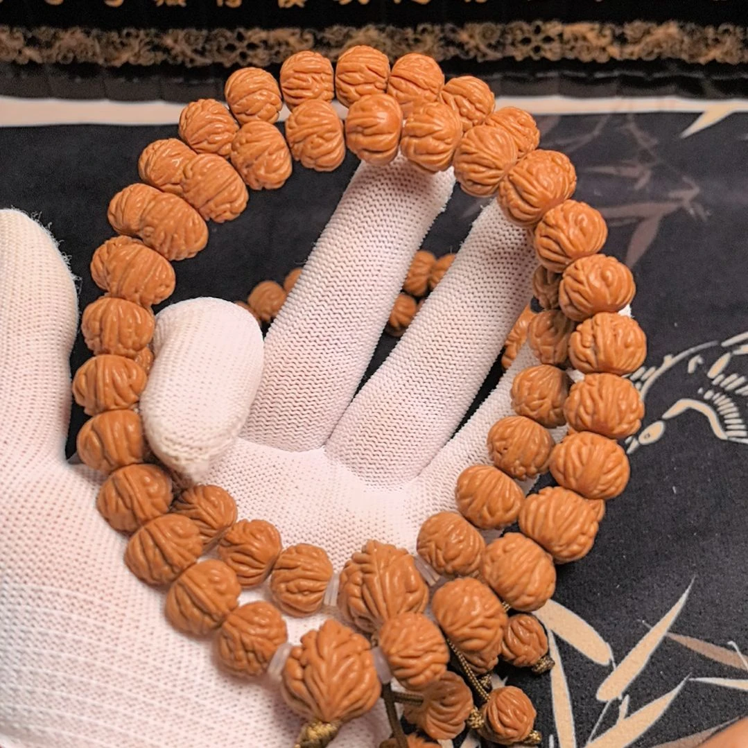 手串桃核小金豆手持