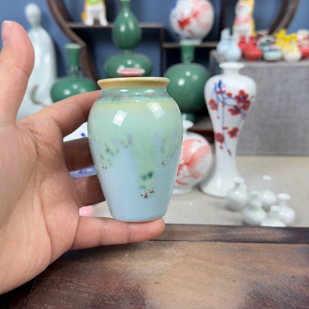 陶瓷手工小花器摆件