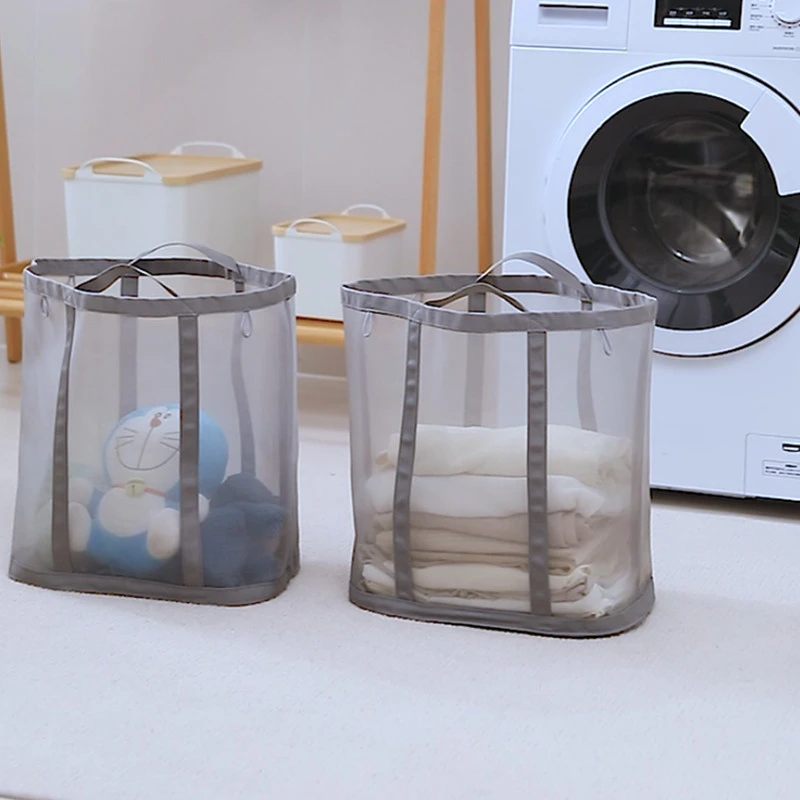 脏衣篮家用可折叠放衣服收纳筐壁挂式洗衣篓洗衣篮大容量挂篮衣兜