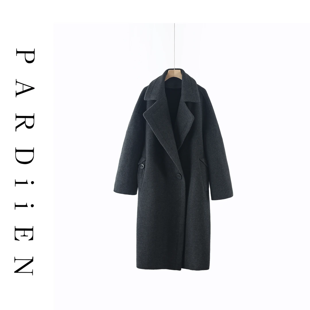 【北总严选】帕迪恩翻领泰迪长款双面尼大衣DS210