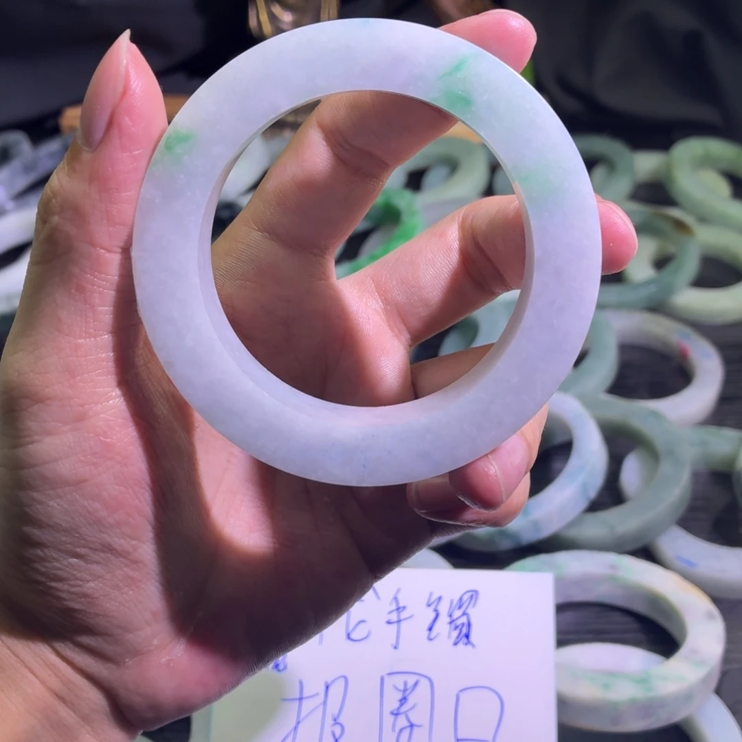 定制翡翠未镶嵌天然纹理随机，追求完美者慎拍