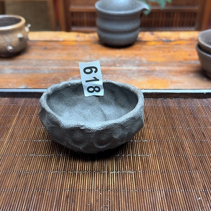 纯手工制作粗陶茶具