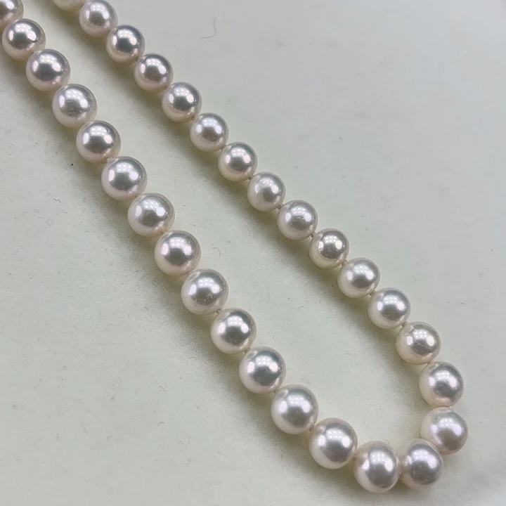 淡水珍珠银S925镶嵌颈饰➕8高品极光炫彩
