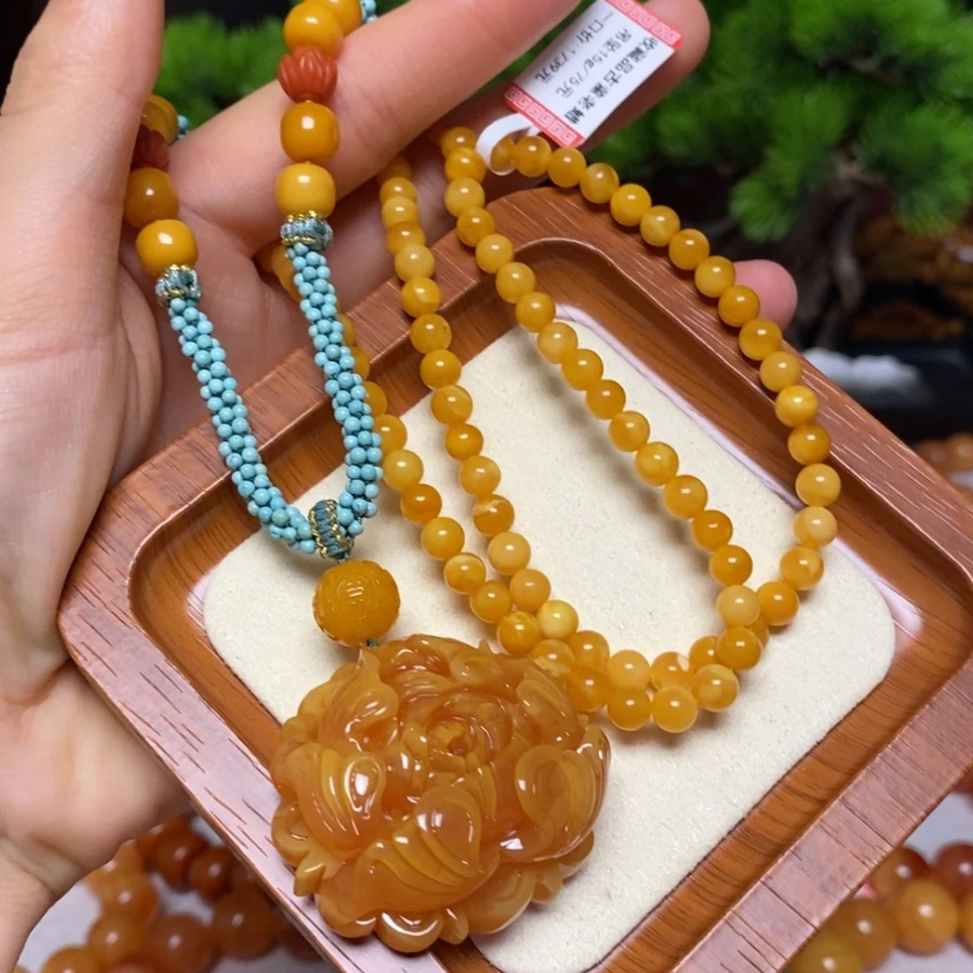 【闪购商品】未镶嵌颈饰蜜蜡项链