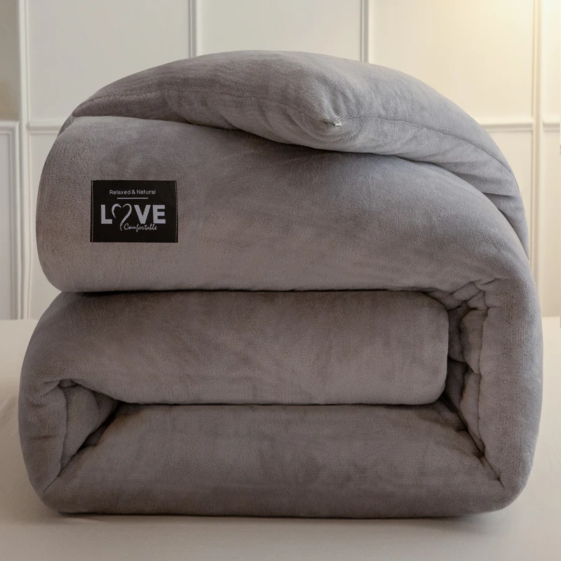 牛奶绒被子秋冬被芯冬天加厚保暖和双人被单人被学生宿舍冬季棉被