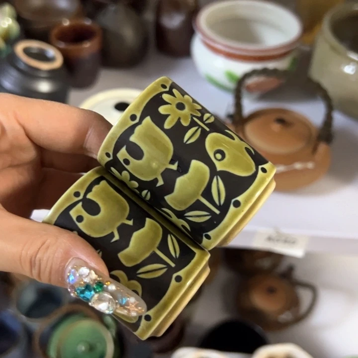 盖碗粉*瓷器直播放漏中