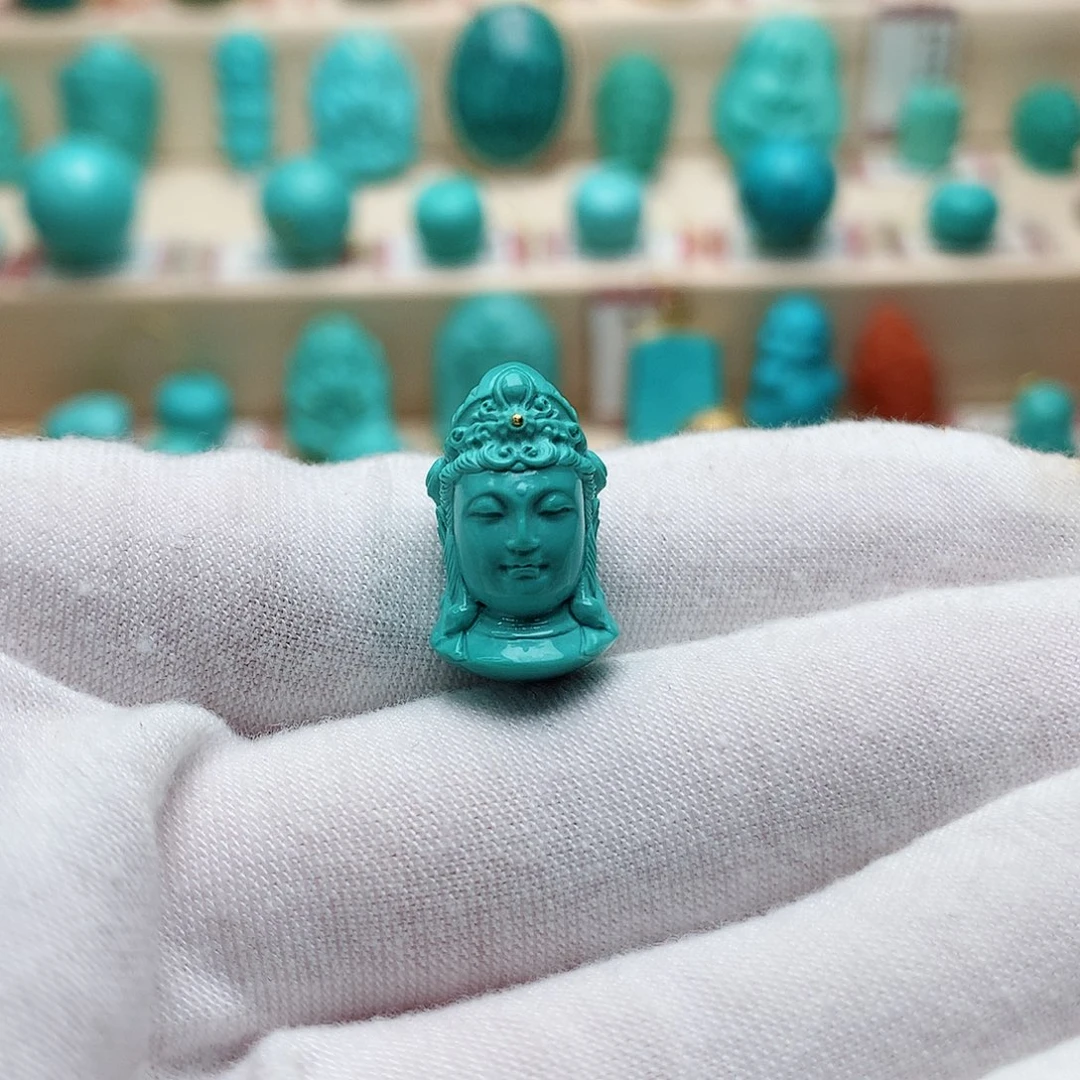 绿松石珠宝半成品未镶嵌