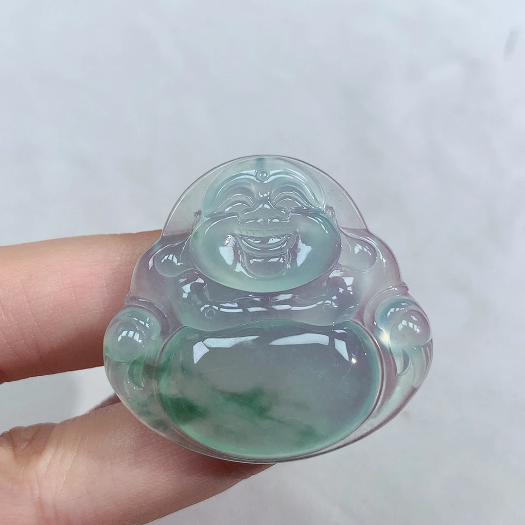 翡翠未镶嵌颈饰佛公