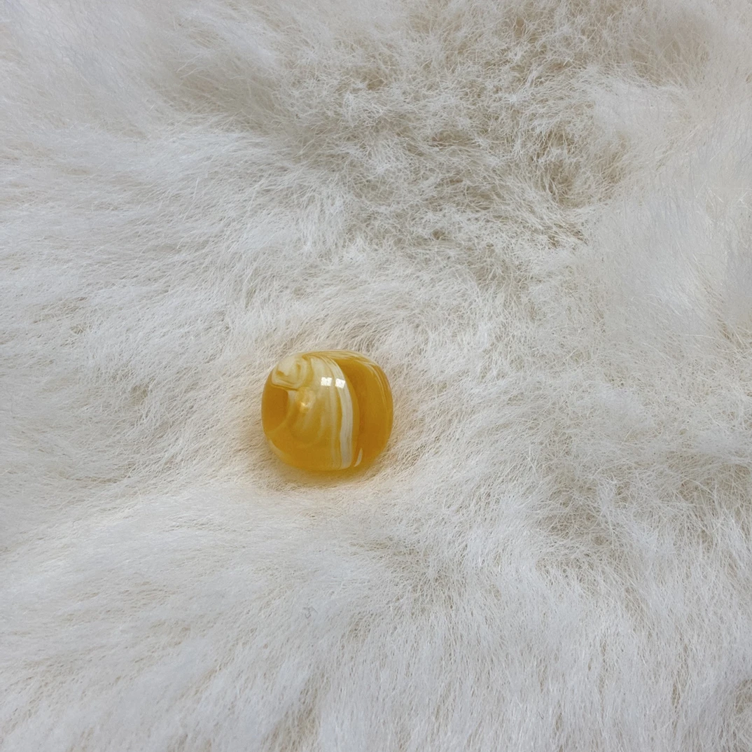 天然蜜蜡焦皮料金白溶洞拉丝妖孽精工老型11mm