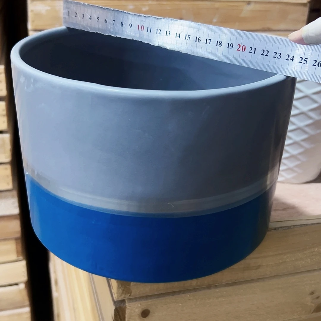 有孔，外贸尾单陶瓷花盆凑单10米包邮