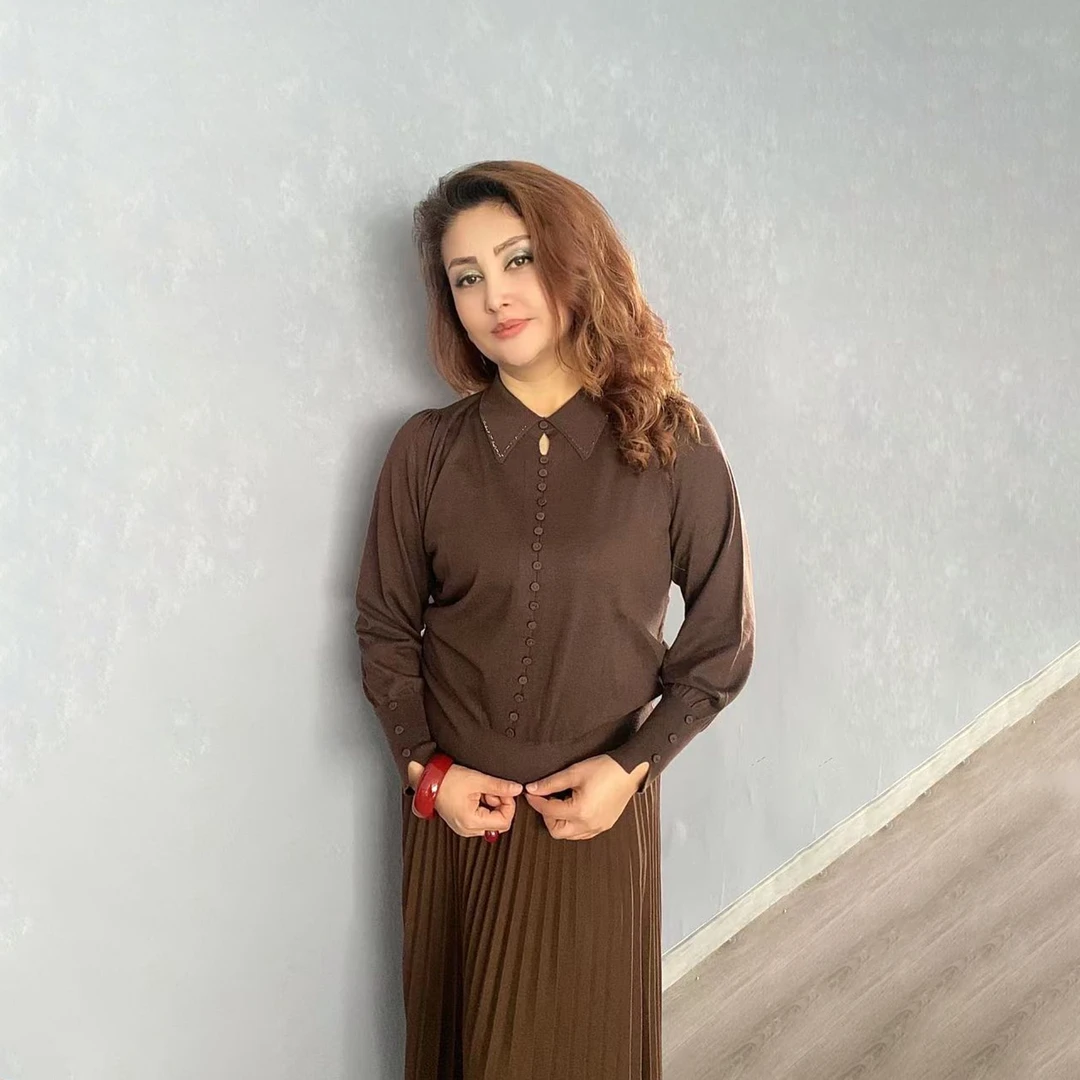 毛针织衫纯色长袖翻领新中式圆领提花上衣立领衬衫宽松复古